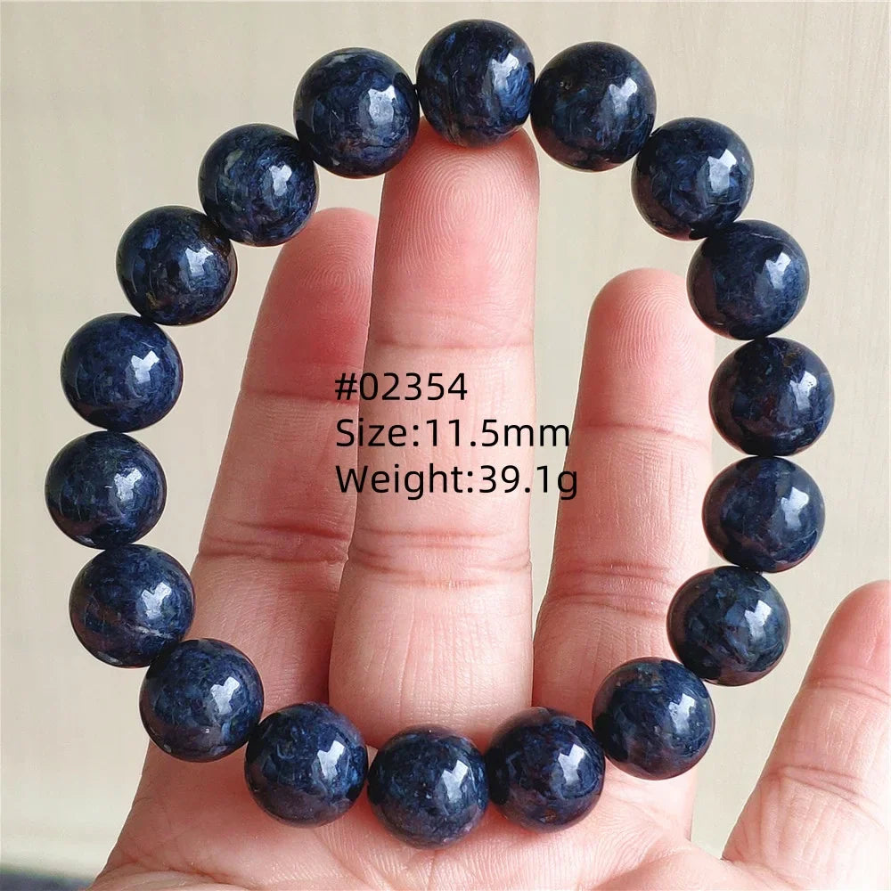 Natural Blue Pietersite Bracelet Women Men Beads Round Beads Chatoyant Cat Eye Fire Pietersite Namibia AAAAAA