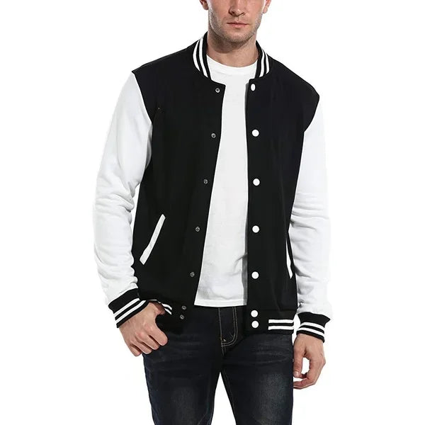 New Supernatural Print Baseball Jacket Women Men Casual Loose Jacket Autumn Winter Sweatshirt Long Sleeve Jersey Tops
