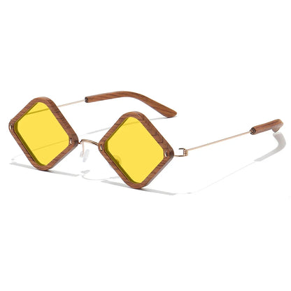 Wooden Aduit Sunglasses Brazilian rosewood Handmade Polarized Glasses Mirror Coating Lenses Eyewear With Gift Box 2105
