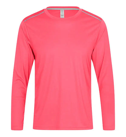 High Quality Spandex Men Women Kids Running Long Sleeve T-Shirt Quick Dry Gym Fitness Shirt Training Exercise Clothes Sports Top