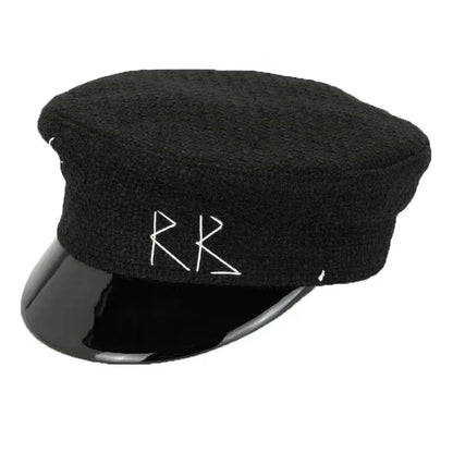 New Winter Women Hats Newsboy Caps Flat letter Militray Caps British Vintage Visor cap