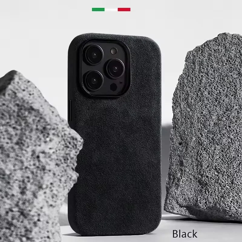 Premium Soft Suede Metal Camera Lens Protection Magnetic Phone Case for IPhone 16 15 14 Plus 13 12 Pro Max shockproof Back Cover