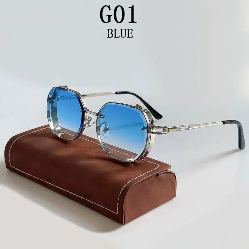 Steampunk Sunglasses For Men Punk Retro Sunglasses Women Trendy Vintage Fashion GlassesLuxe Gafas De Sol Hombre Zonnebril Heren