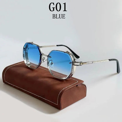 Steampunk Sunglasses For Men Punk Retro Sunglasses Women Trendy Vintage Fashion GlassesLuxe Gafas De Sol Hombre Zonnebril Heren