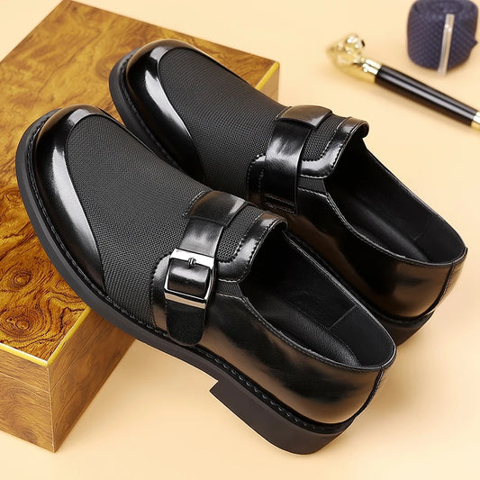 Leisure Walk Male Loafers Outdoor Anti-slip Men's Driving Shoes Handmade Business Footwear Elegantes Slip on Flats Oxford Shoes
