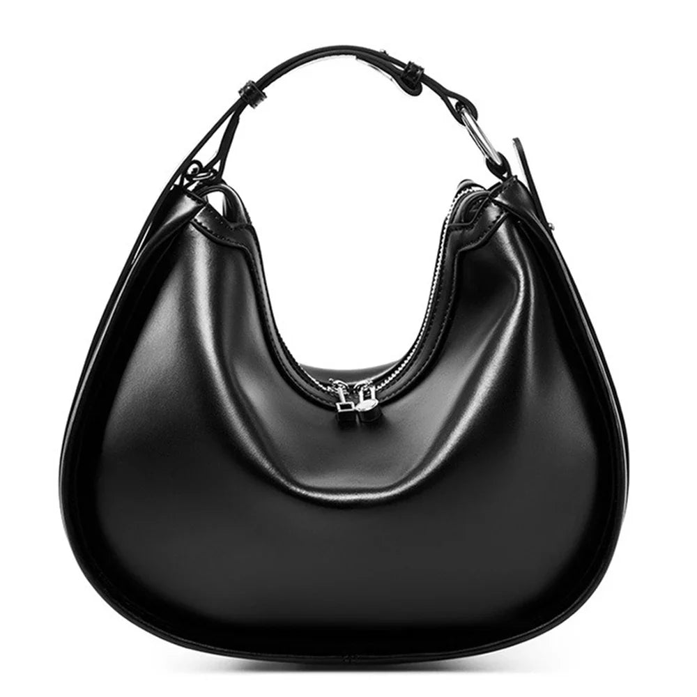 Premium Genuine Leather Women's Handbag Luxury Hobo Bag Large Capacity Fashion Shoulder Bolsa for Wife Lover Bride Bag