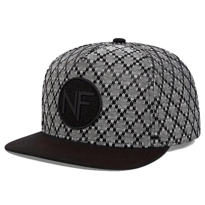 Unisex NF Letter Embroidery Hip-Hop Hats Spring and Autumn Outdoor Adjustable Casual Baseball Caps Sunscreen Hat
