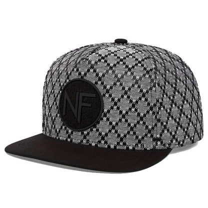 Unisex NF Letter Embroidery Hip-Hop Hats Spring and Autumn Outdoor Adjustable Casual Baseball Caps Sunscreen Hat