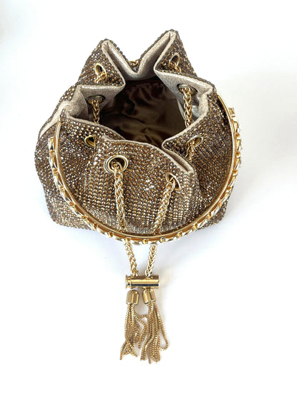 Dinner bag Handle Shining Rhinestones Evening clutch Bag Sparkling, Elegant, Exquisite Dinner Party Handbag party wedding Bag