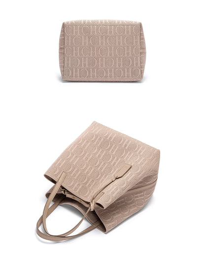 Women's Luxury Design Multi functional Handheld Shopping Handbag Fashionable New 2024 Solid Color Handbag