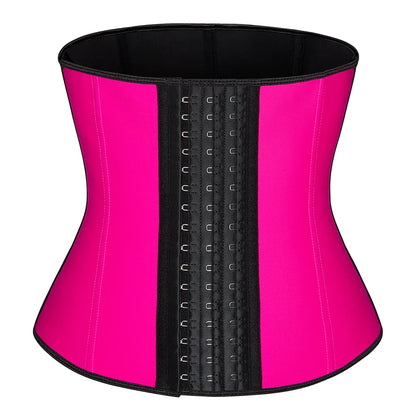 Waist Trainer corset Latex Women Plus Size Waist Cinchers Body Shaper Tummy Control  Fajas Colombianas with Hooks Slimming Belt