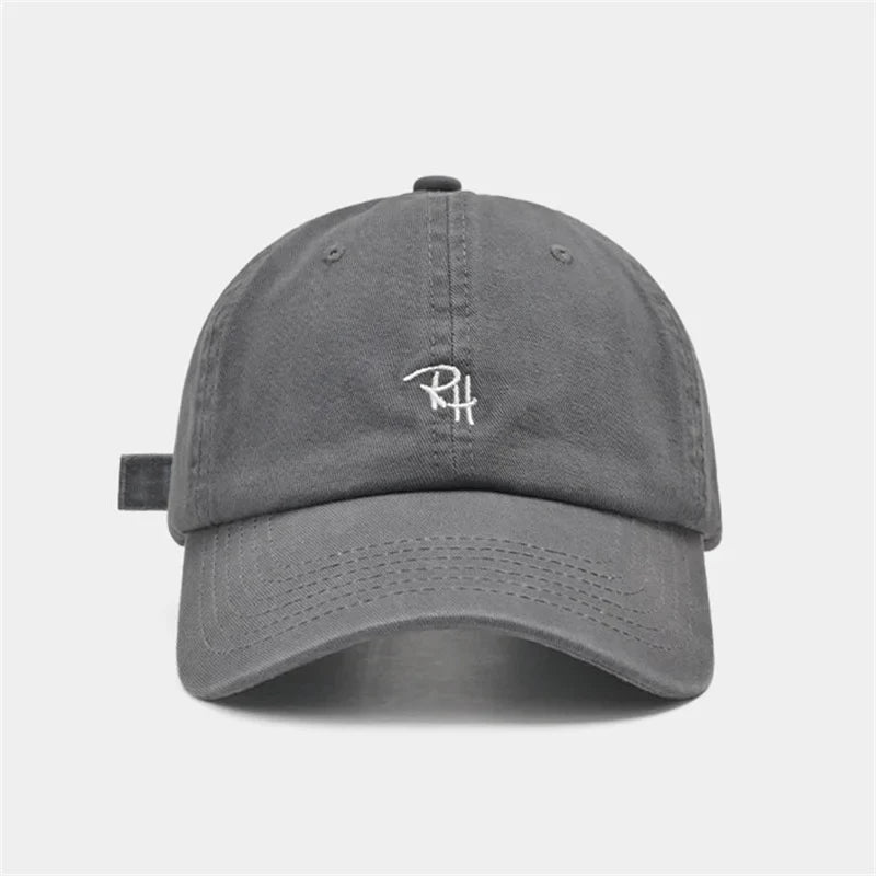 Unisex RH Letter Embroidery Baseball Cap Men Women Summer Casual Hat Outdoor Shade Adjustable Hip Hop Streetwear Trucker Hats