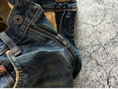 Heavyweight Heavy Washed Denim Jeans for Men Autumn Winter Vintage Selvedge Soft Loose Straight Pants 100% Cotton Y2k Youth Male