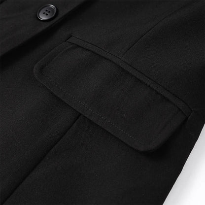Casual Single-breasted Suit Jackets 2026 Spring New Female Elegant Lapel Full Sleeve Blazers Coat Women's Waist-cinching Outwear