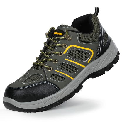 2022 Latest Summer Safety Work Shoes For Men Breathable Indestructible Steel Toe Boots Male Footwear Anti-smash Hiking Shoes