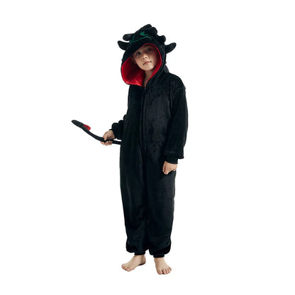 Cartoon Kigurumi For Kids Animal Onesies Children Pyjamas Halloween Cosplay Costumes