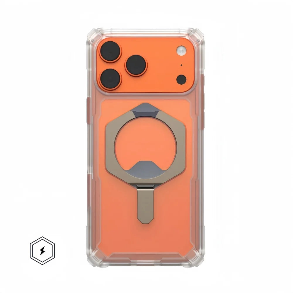 Plasma Kickstand Phone Case For Iphone 17 Pro Max Air 16 15 14 13 12 Shockproof Armor Magnetic MagSafe Stand Protective Cover