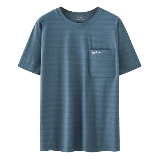 Men's Summer Casual Tees Short Sleeve Tops for Male