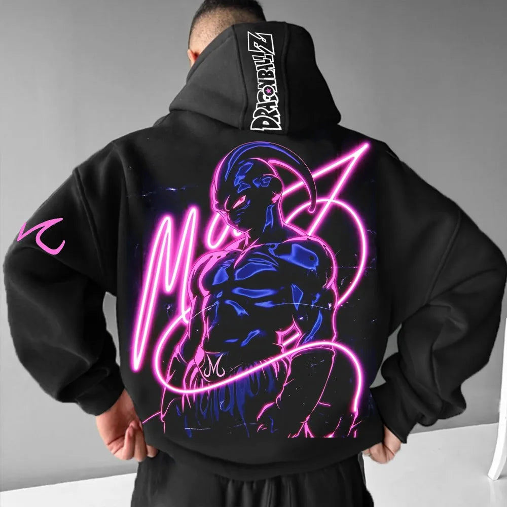 Dragon Ball Men's Hoodie Sweater Majin Buu Japan Anime Summer Autumn Boy Children Unisex Long Sleeve Parent-Child Wear
