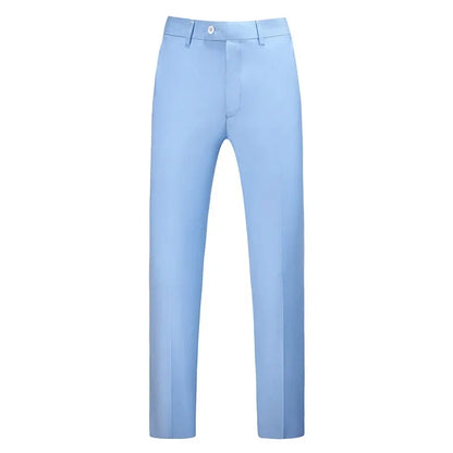 Men Dress Pants Solid Color Slim Fit Business Casual Office Wedding Formal Trousers High Quality Men Clothing Suit Pants 29-40