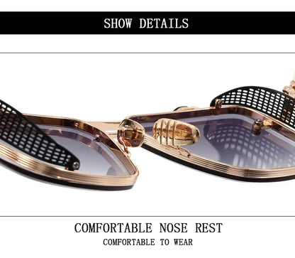 Square Punk Sunglasses For Men Vintage Steampunk Sunglasses Women Trendy Retro Luxe Fashion Glasses Gafas De Sol Hombre Oculos