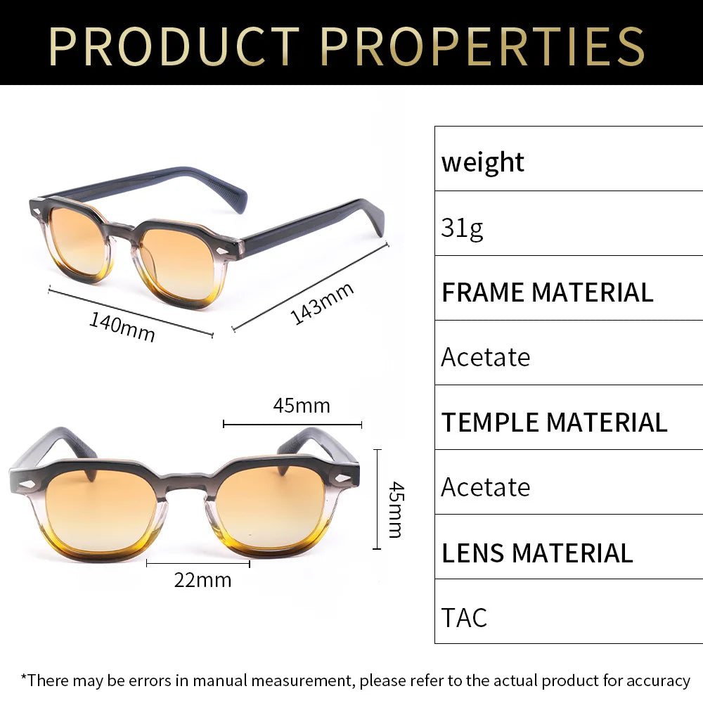 Fashion Classic Square Sunglasses Women Men High Quality Acetate Sun Glasses Outdoor Driving Shades Prescription Glasses UV400