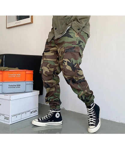 Spring Autumn Streetwear American Casual High Quality Camouflage Cargo Pants Men Clothing Harajuku Tactical Jogging Trousers