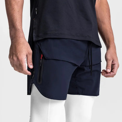Men's Quick-Dry Gym Shorts Breathable Summer Training Running Basketball Fitness Jogging Loose Fit Streetwear Casual Sportswear