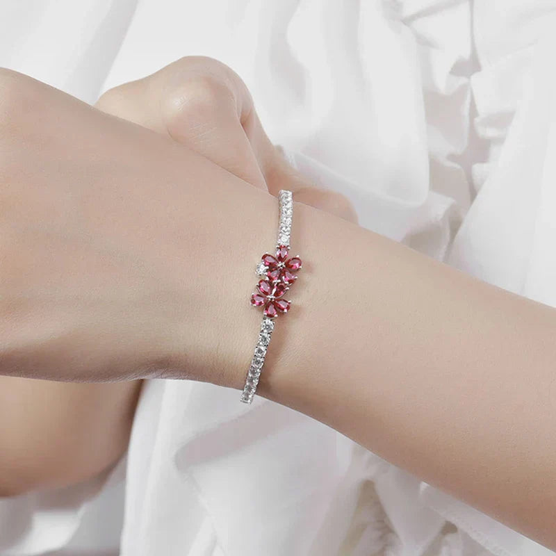 New In Full 3mm Zircon Diamond Tennis Bracelet For Women Girls S925 Silver Plated 18K High Carbon Link Chain Bracelets Gift