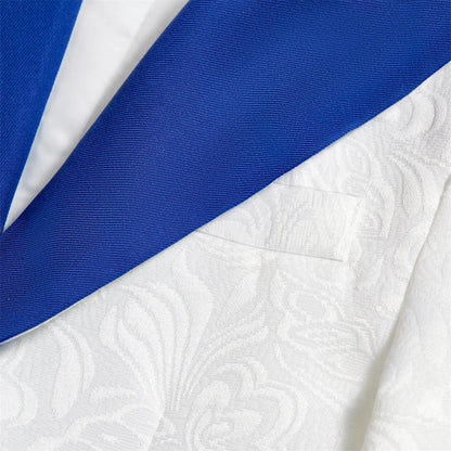 SHIP TODAY Boy's Jacquard Suit for Formal Occasion, Wedding Ring Bearer Suits, Luxury 5-Piece Set Jacket Vest Pants Bowtie & Tie
