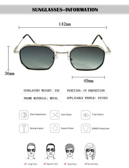 2025 Square Sunglasses Women Trendy Vintage Steampunk Sunglass Men Luxe Fashion Glasses Gafas De Sol Hombre Lunette Soleil Femme