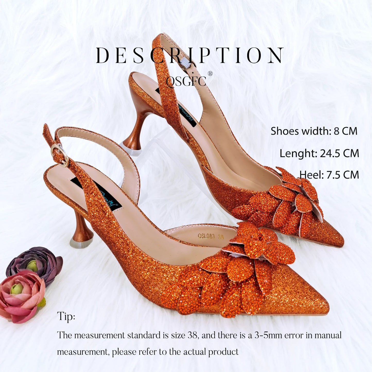 Nigerian Banquet Shoes and Bags African Fashion Peach Ladies Matching Shoes and Bags Pointed Toe High Heels Wedding Party
