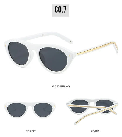 Top Selling cat eye sunglasses for women vintage small frame gradient uv400 sun glasses men retro hip hop driving shades