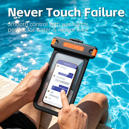 IP68 10M Bluetooth Waterproof Mobile Phone Pouch Underwater Dry Bay Case Outdoor Sports for Swimming Diving Floating