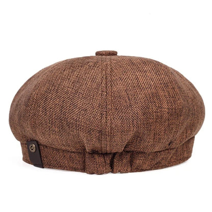 Men Casual Newsboy Hat Spring Autumn Retro Beret Hats Wild Casual Hats Unisex Wild Octagonal Cap for Men Street Caps Gorras