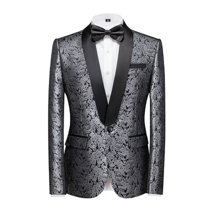 2026 New Men's Dark Brown Suit Jacket, Wedding Business Dress Coat, Slim Blazers, Costume, Asian Size, M-5XL, 6XL