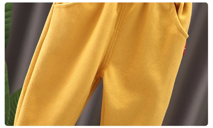 New Spring Autumn Baby Girls Clothes Kids Clothing Children Boys T-Shirt Pants 2Pcs/Set Toddler Sports Costume Infant Tracksuits
