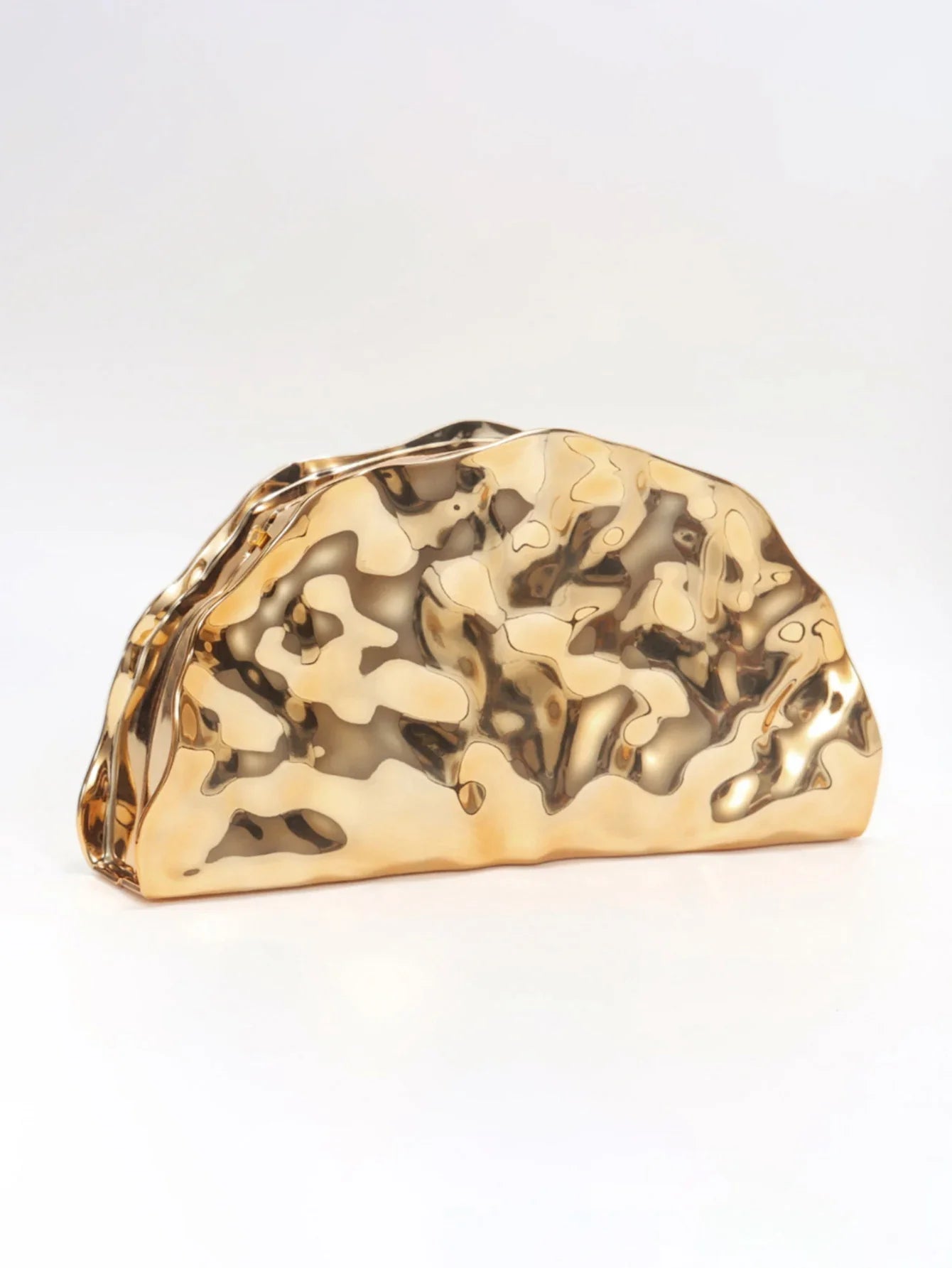 Stylish and sparkly womens evening bag acrylic scallop-shaped clutch wedding party designer chain shoulder bag/crossbody bag