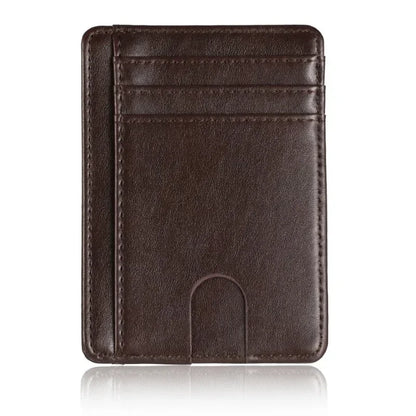 Blocking Wallet Business Card Cover for Case Super Thin Men Leather Credit Card Holder Card Travel Wallet Minimalist Wallet