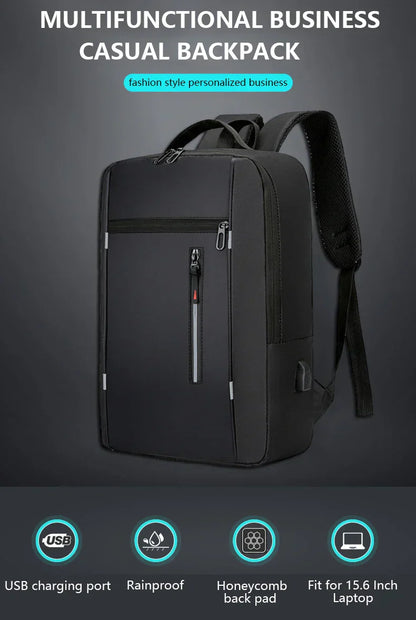 Waterproof Business Backpack Men USB School Backpacks 15.6 Inch Laptop Backpack Large Capacity Bagpacks for Men Back Pack Bags
