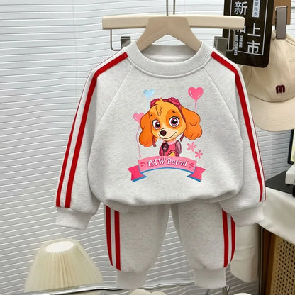 2026 Spring New Style PAW Patrol Printed Children's Casual Clothing Sets Kids O Neck Hoodies and Long Pant Two Piece Tracksuit