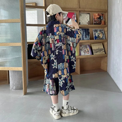 Printed Shirt Clothes for Cotton 2025 Kids T-shirts Children Boys' Set Boy Clothing Top Bottom Clothing Children's Boy's Outdoor