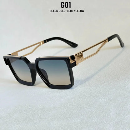 Millionaire Square Sunglasses Women 2026 UV400 Protection Sunglass Men Luxury Brand Design Fashion Glasses Gafas De Sol Hombre