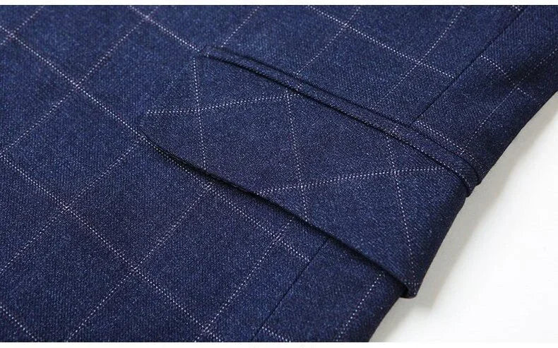 Brand Midlife Mans Blazers 2026 New Spring Autumn Plaid Design Casual Suit Men Classics Comfortable Suit Jacket Men