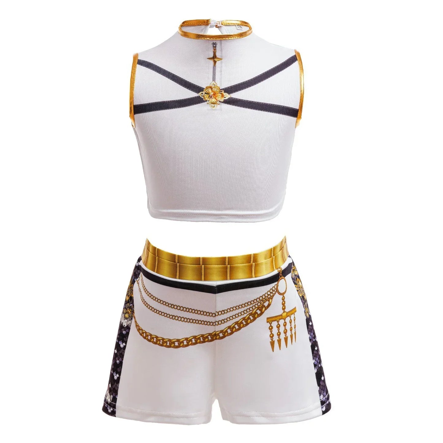 Girls Hip Hop Dance Outfit Set Multi Styles Crop Top Jacket Skirt Shorts Kids Jazz Stage Performance Costume