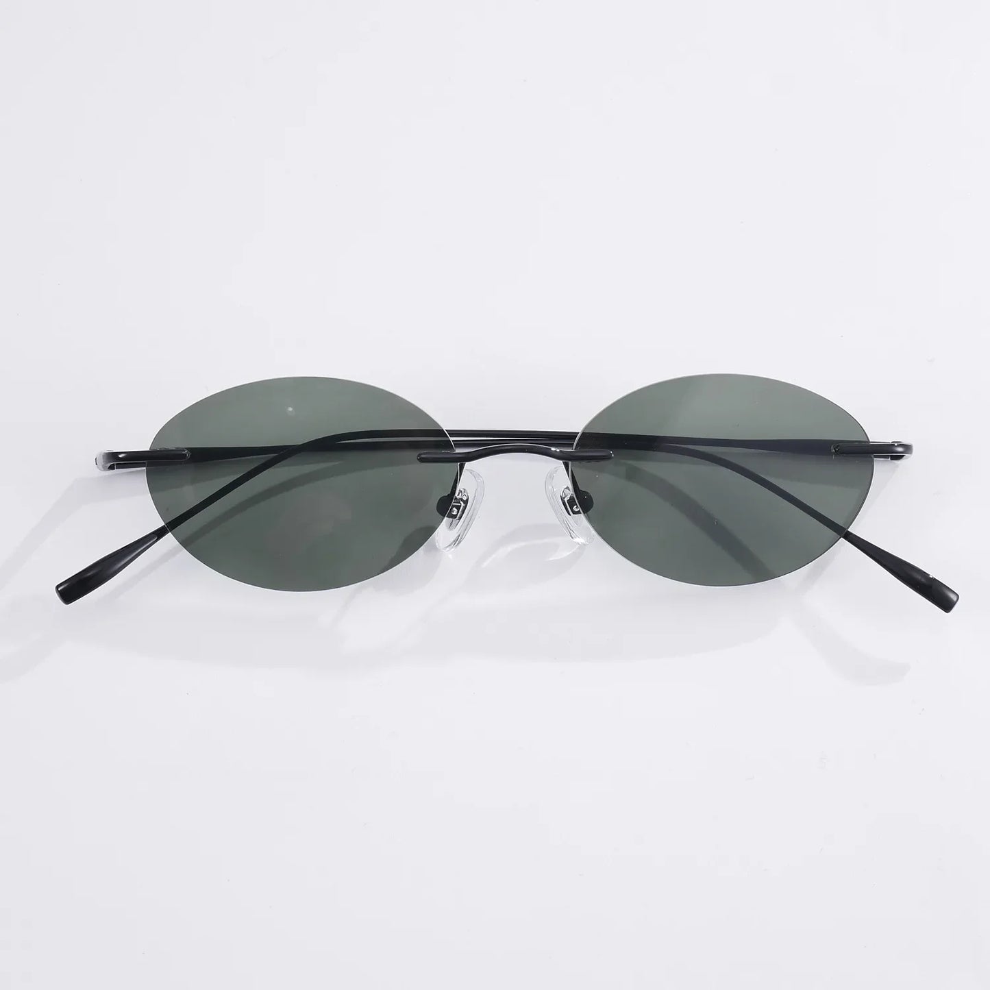 Fashion Frameless Women Polarized Sunglasses Travel Photography Sunglass Pure Titanium Frame Men Punk Sun Glasses Shades UV400