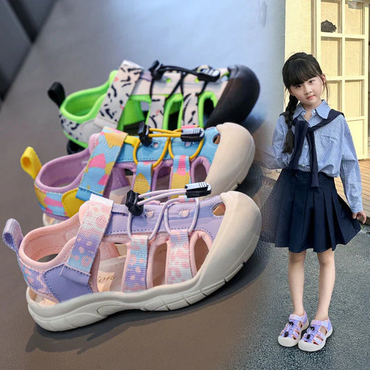 2025 Children's High Quality Close Toe Summer Beach Water Shoes Outdoor School Sport Sandals for Kids Toddler Boys Girls