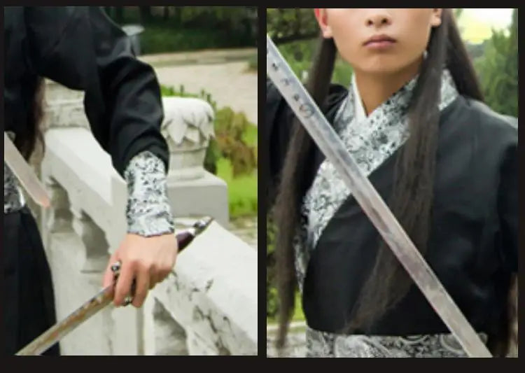 Traditional Chinese Ancient Tang Costume Stage Performance aduation Photoaphy Class orm Men's Women's Hanfu Xiake Boo...