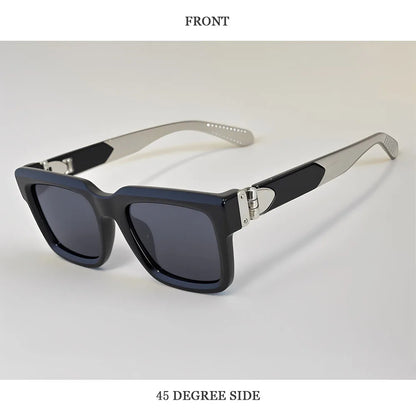 Blue Square Sunglass Men Luxury 2026 Sunglasses Women Trendy Woman Vintage Designer Fashion Glasses Gafas De Sol Hombre Lunette