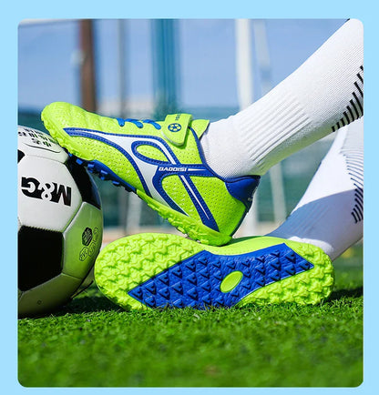 Children Football Shoes Grass Society Indoor Training Original Boys Soccer Shoes Cleats Non Slip Kids Football Field Boots New